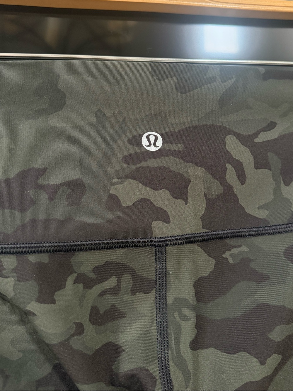Lululemon Align High Rise Leggings Camo Green Size 6 - Picture 4 of 5